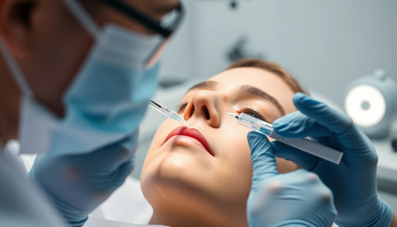 Fettwegspritze Zürich: Expert injection for targeted fat reduction in a clinical environment, promoting confidence in aesthetic treatment.